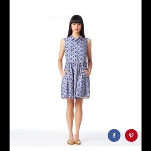 Kate Spade Deco Lora Silk Darling fit & flare